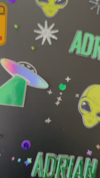 Alien UFO Table Confetti *Personalized*