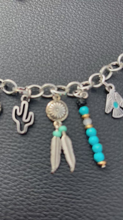 Native American Turquoise Car Charm