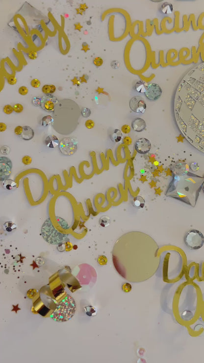 Personalized Disco Ball Party Table Confetti