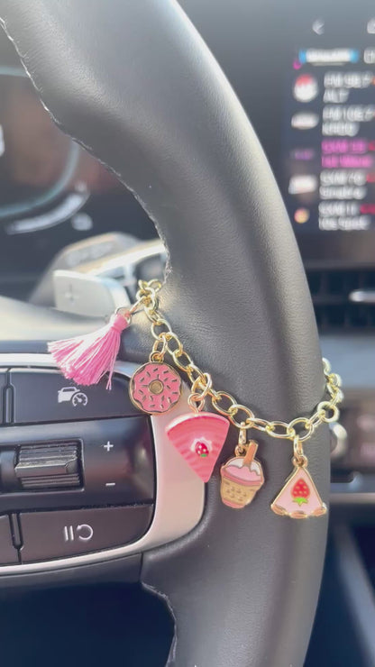 Strawberry Sweets Car Charm