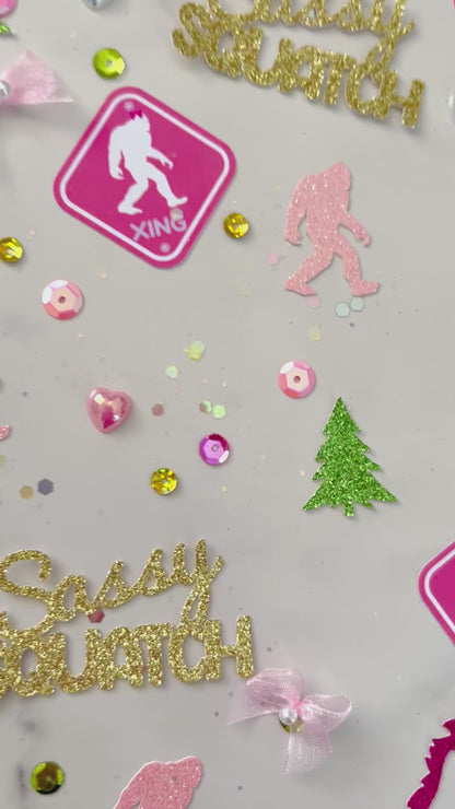 Sassy Squatch Party Table Confetti