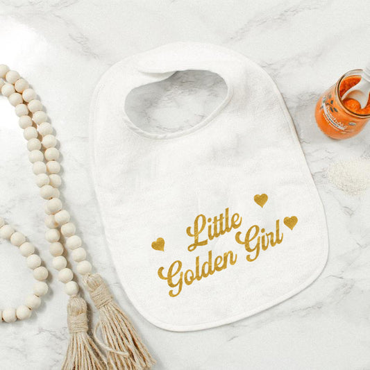 Little Golden Girl Bib