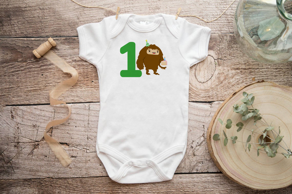 Sasquatch 1st Birthday Onesie