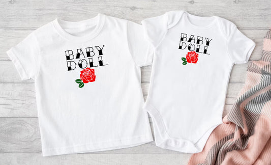 Baby Doll Tattoo Style Top