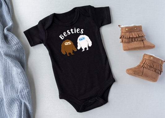 Besties Bigfoot and Yeti Onesie