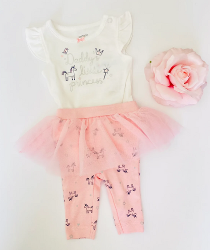 Daddy's Little Princess Unicorn Outfit