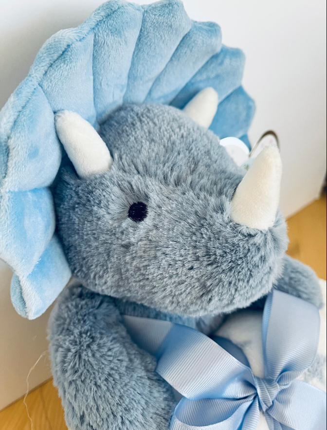 Dino Triceratops Plush and Blanket Gift Set