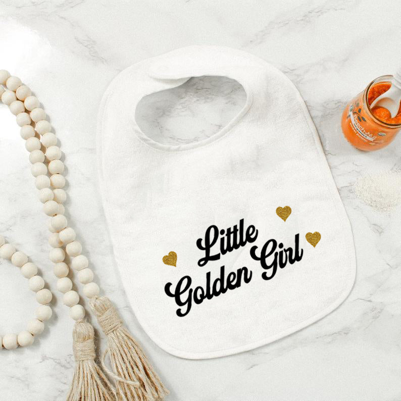 Little Golden Girl Bib