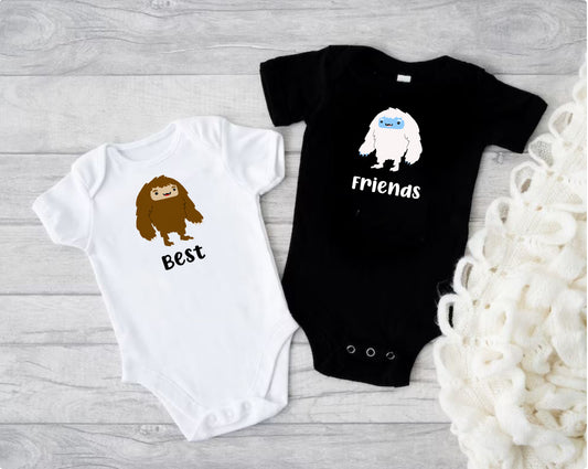 Best Friends Twins Bigfoot and Yeti Set